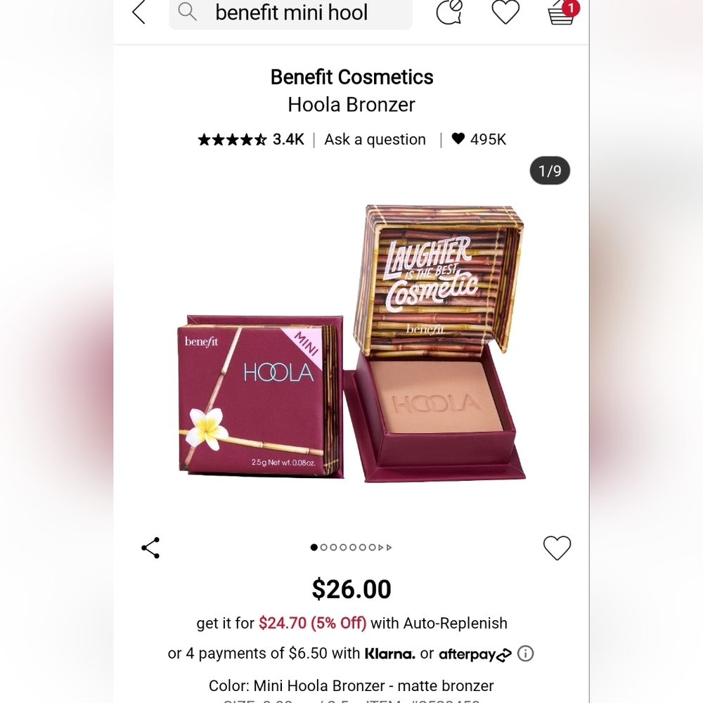 New Benefit mini Bronze